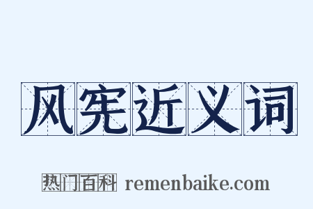 风宪近义词是什么意思的图片